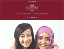 Tablet Screenshot of heritageorthodontics.com